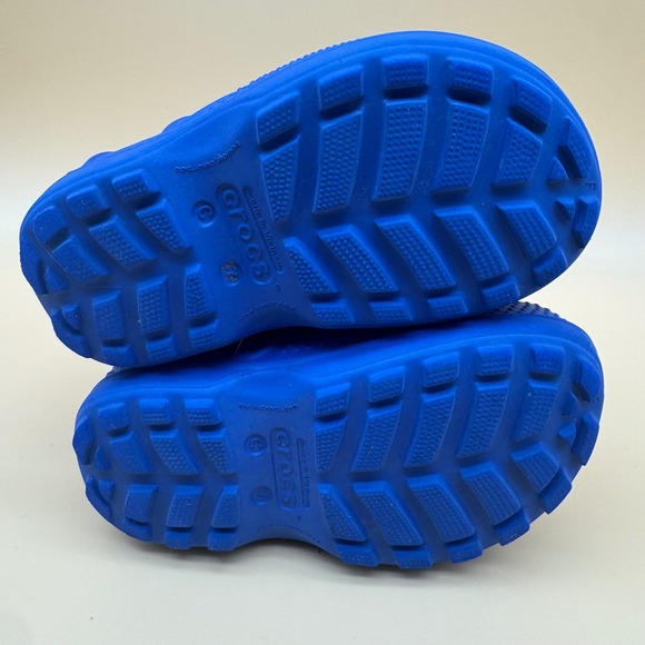 Crocs Kids Unisex Blue Rubber Rain Boots Lightweight Size Kids C7 waterproof - Picture 9 of 9